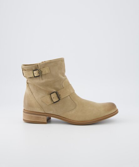 Ankle boots with buckles in brown Paul Green
